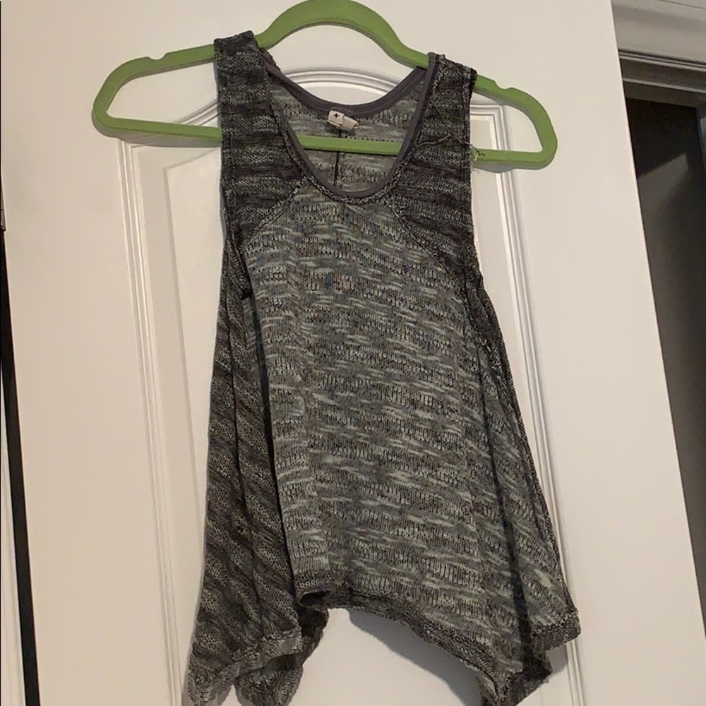 Semi sheer free people tank